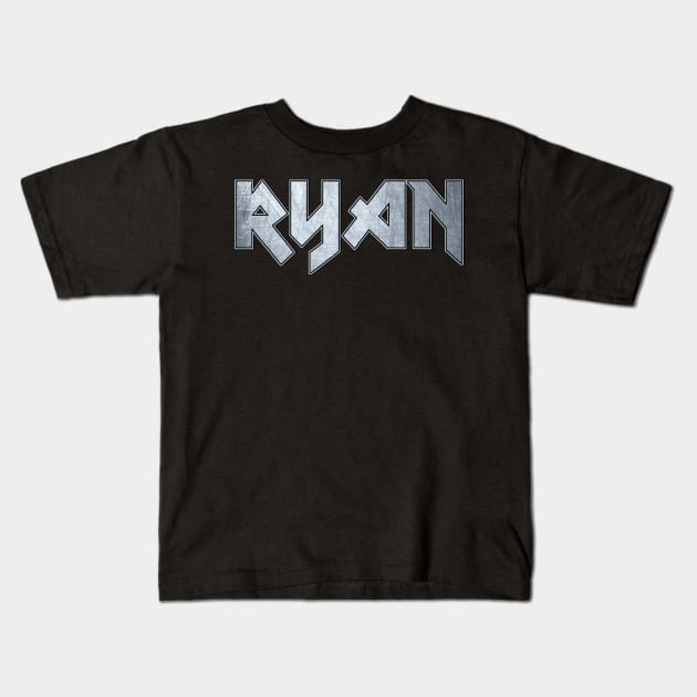 Heavy metal Ryan Kids T-Shirt by KubikoBakhar